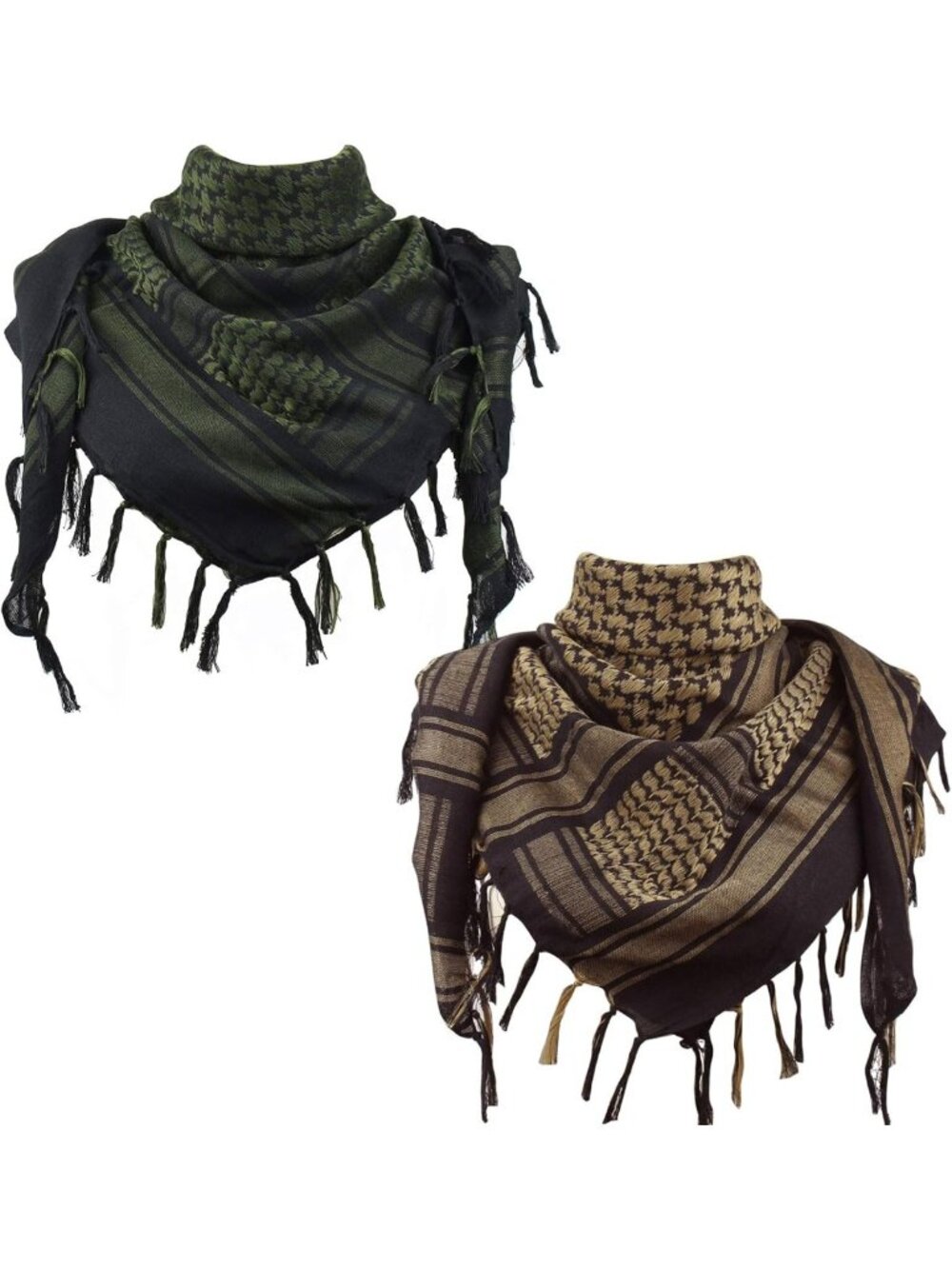 Tactical Cotton Shemagh Keffiyeh Desert Scarf for Men & Women - Versatile